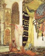 Henri Regnault Patio in Tangiers oil painting